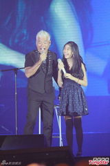 组图：巫启贤与女儿合唱 草蜢曾志伟助阵