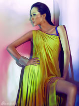 组图：韩雪写真穿梭色彩国度 化身幻变精灵