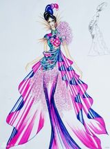 幻灯图：刘晓庆紧张排练《阿房宫赋》 服装首次曝光