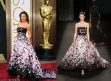 组图：奥斯卡红毯女星PK大牌超模 气质不分上下