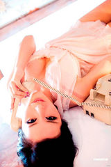 高清图：杨棋涵拍薄纱写真 宅男女神秀酥胸