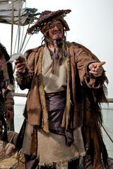 高清图：赵本山《大笑江湖》造型 麻袋武装成河盗