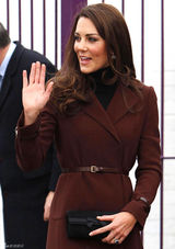 高清组图：英国王妃凯特-米尔顿情人节优雅现身