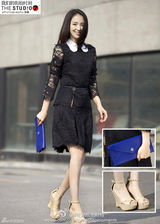 明星爱街拍：夏日热裤VS蕾丝搭配