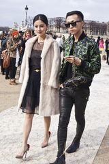 组图：Angelababy华贵出席Valentino秀