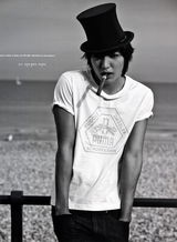 高清组图：花男李民浩黑白写真 化烟熏妆显妖魅