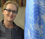 高清图：梅丽尔-斯特里普联合国呼吁维护女性权益