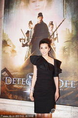 组图：马可-穆勒助《狄仁杰》酒会 李冰冰献吻抢镜