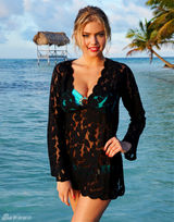 高清组图：超模凯特-阿普顿比基尼写真秀丰胸